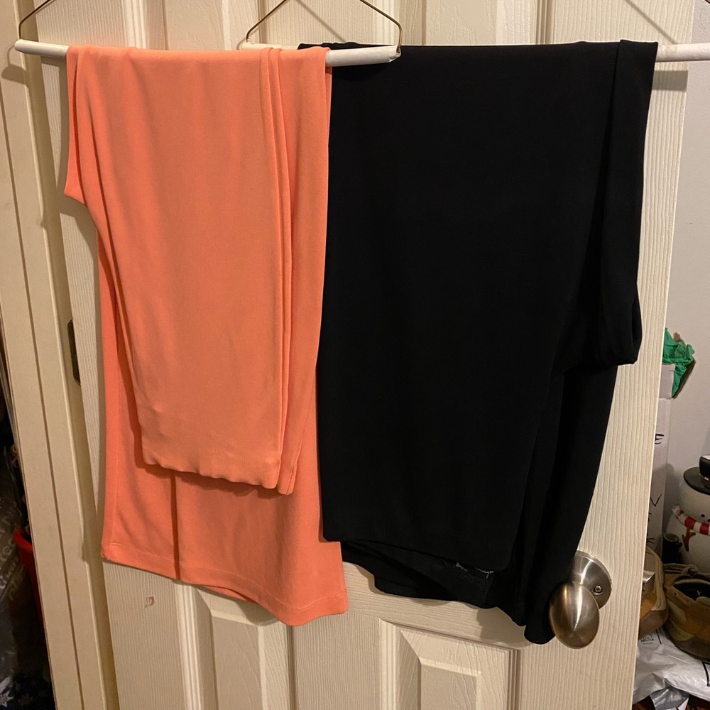 VS-Moda International cocktail pant suits, black & apricot, size small - Picture 13 of 15